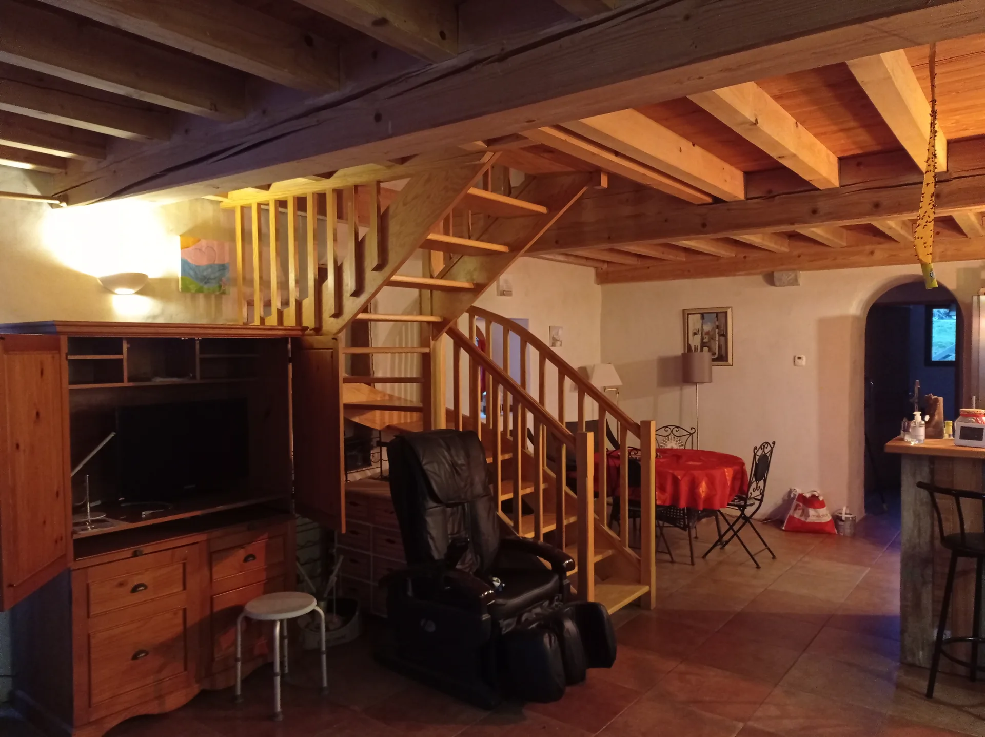 L'escalier vers la mezzanine