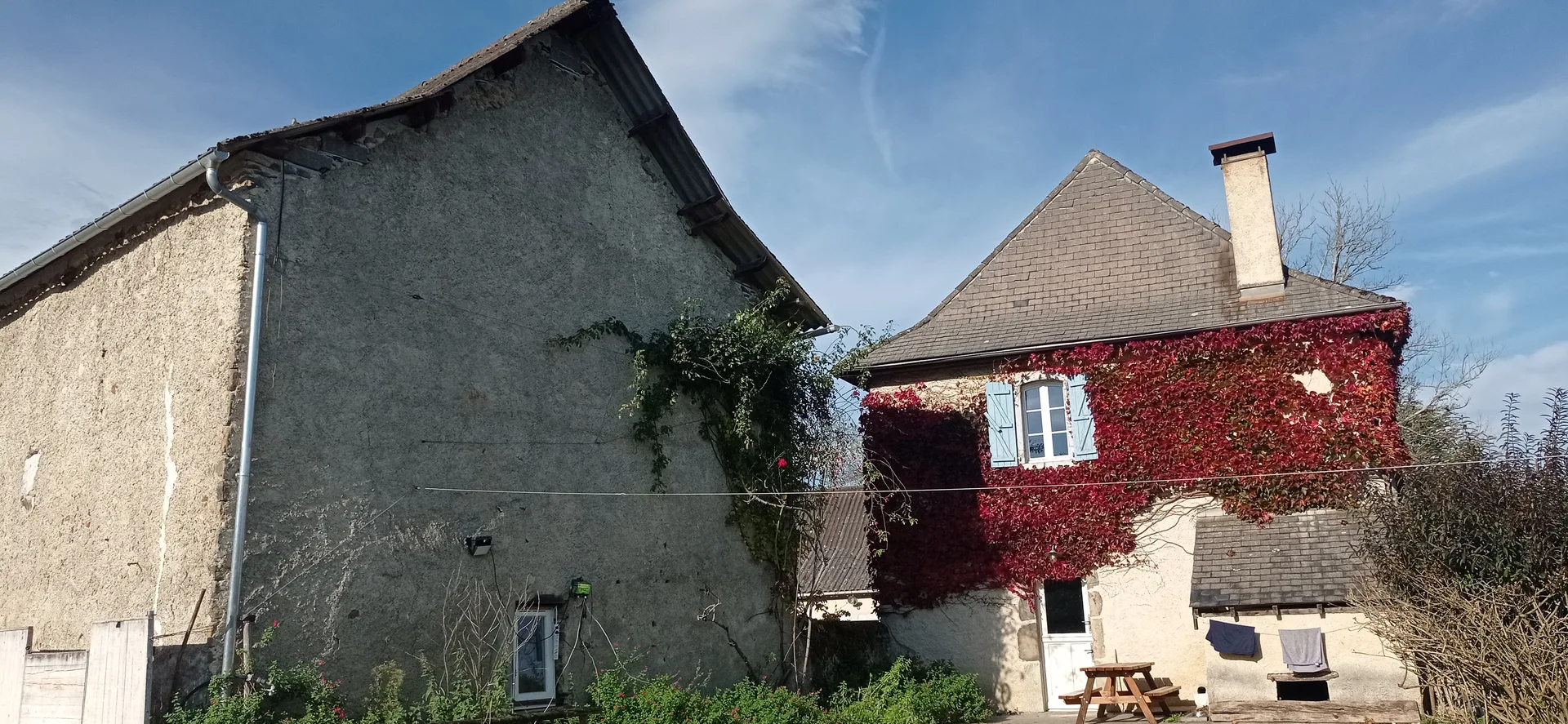 La grange et la maison béarnaise